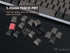 Teclas PBT en blanco premium